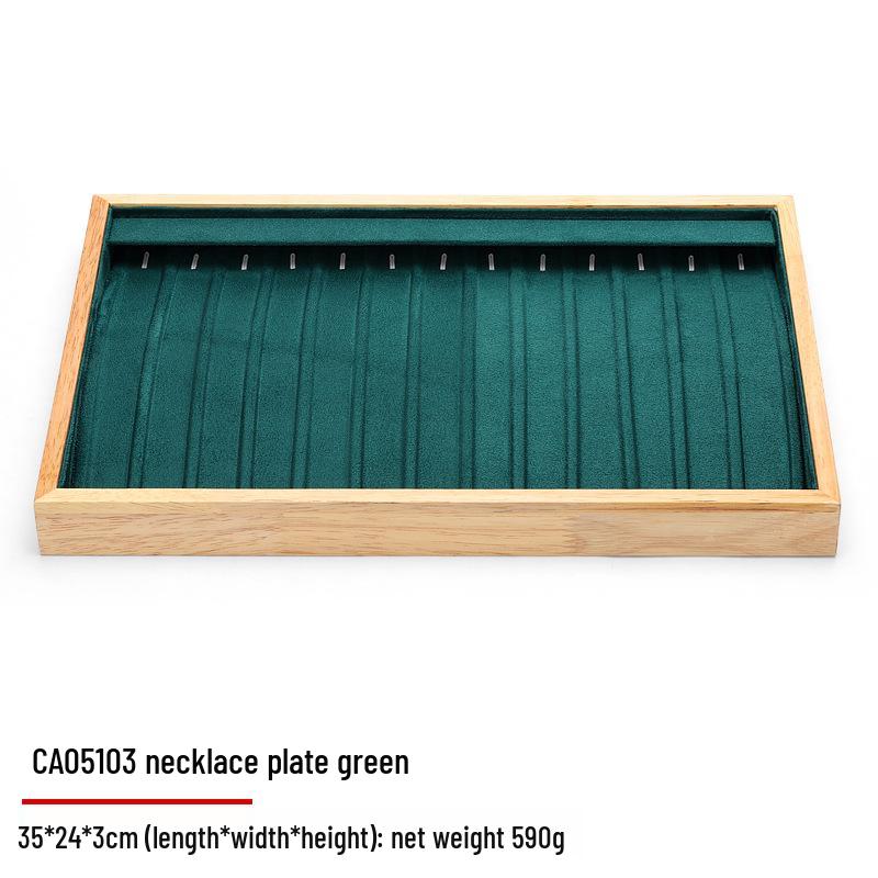 Digu Massivholz Schmuck-Präsentationsschale mit 12 Fächern für Ringe, Halsketten und Armbänder