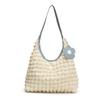 Korean Pleated Waffle Shoulder Bag New Style of Bubble Gauge Tote Bag Fashionable Large Capacity Shopping Bag