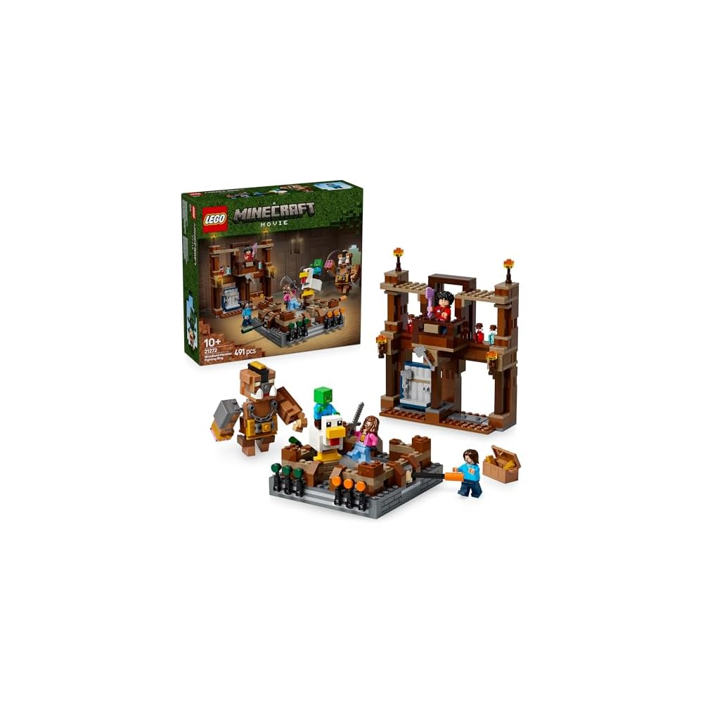 LEGO Minecraft Forest Mansion Arena Room Building Set 21272 Toy for Boys and Girls Ages 10-12