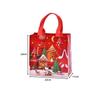 Christmas Handbag Non-woven Gifts Bag Storage Bag Cartoon Santa Claus Snowman Print Folding Tote Bag Party Supplies Wholesale
