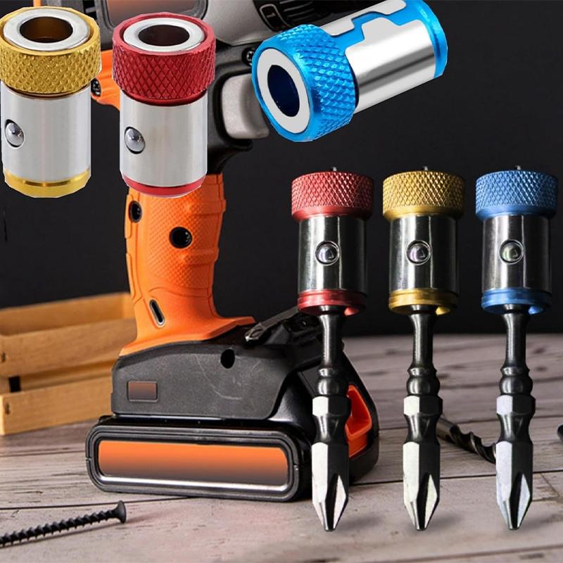 Electric Screwdriver Head Magnetic Ring Metal Magnetic Bit Holder Magnetic Screwdriver Bit Head Universal Screw Ring Holder Home