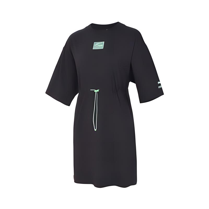 

Puma Comfortable Breathable Round Neck Short Sleeve Dress Women dresses Black 626618-01 XS