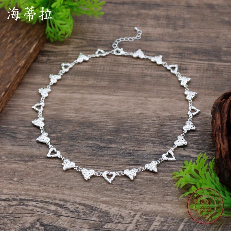 New Hollow Love Necklace Women's Simple High Sense Beating Heart Shaped Versatile Girlfriend Couple Necklace