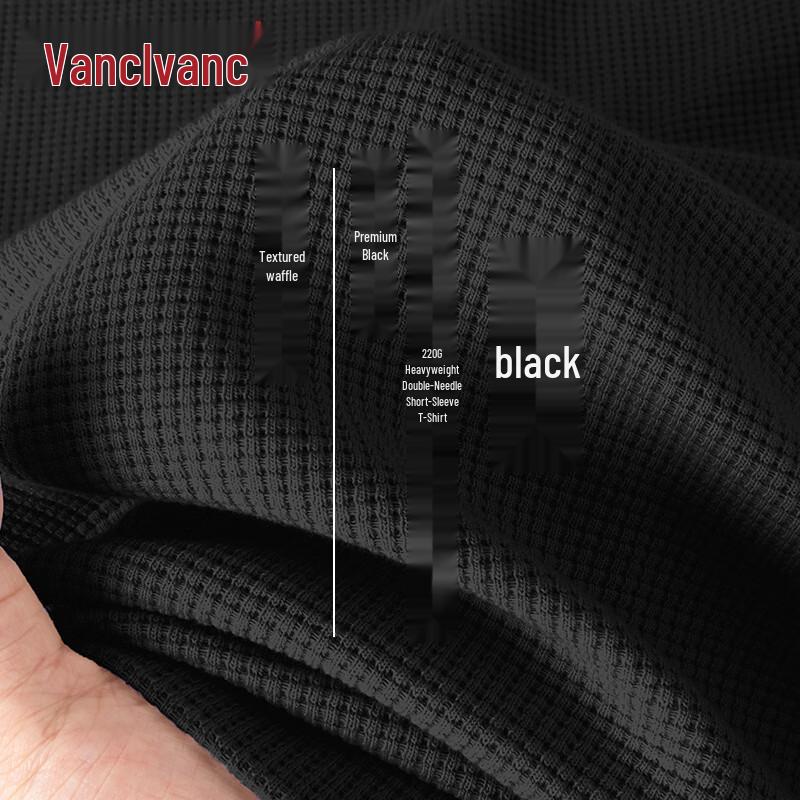 VANCL Men s Summer Waffle Knit Short Sleeve T-Shirt 3XL