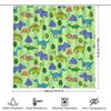 Colorful Dinosaur Print Shower Curtain For Kids Bathroom Decor Waterproof Fabric Home Supplies