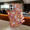 Texturovaný TPU kryt se vzorem květin pro iPhone 16 16e 15 Pro Max 14 13 12 11 Nárazuvzdorný Měkký Silikonový Kryt na Telefon
