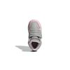 Adidas Neo Hoops 2.0 Mid Color Block Durable Mid-Top Walking Shoes Baby Shoes Gray Pink GZ7779