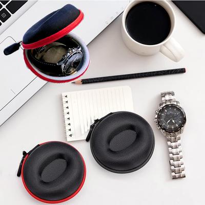 1PC EVA Single Watch Travel Case Portable Storage Organizer Shock-Resistant Waterproof Smartwatches Zippered Container Box