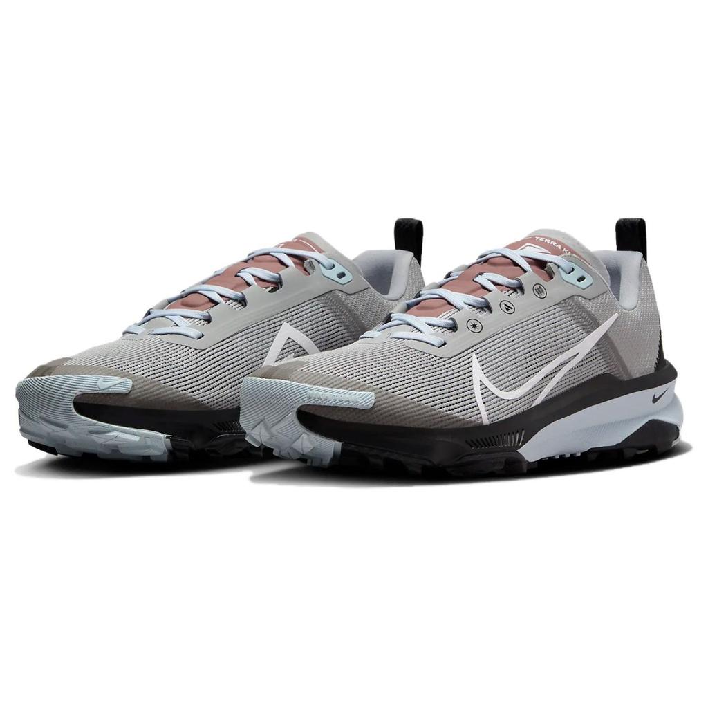 Nike React Terra Kiger 9 Light Smoke Grey Black Glacier Blue White (Womens) Women Sneakers DR2694-005