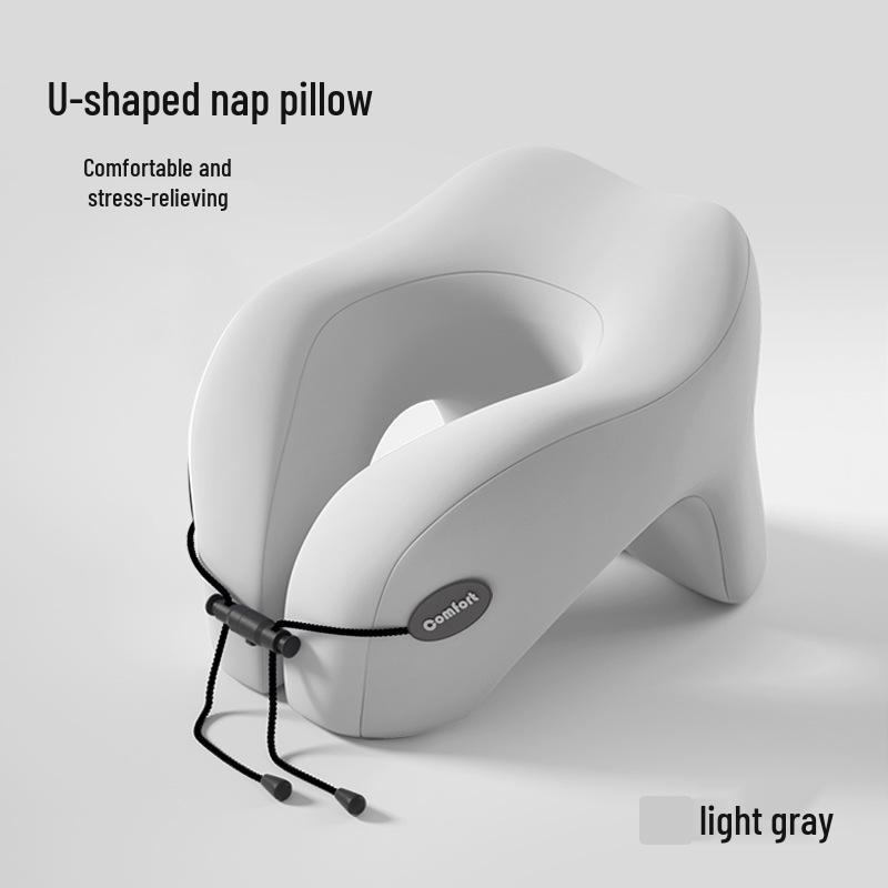 Almofada de Viagem em Espuma de Memória em Forma de U para Suporte de Pescoço