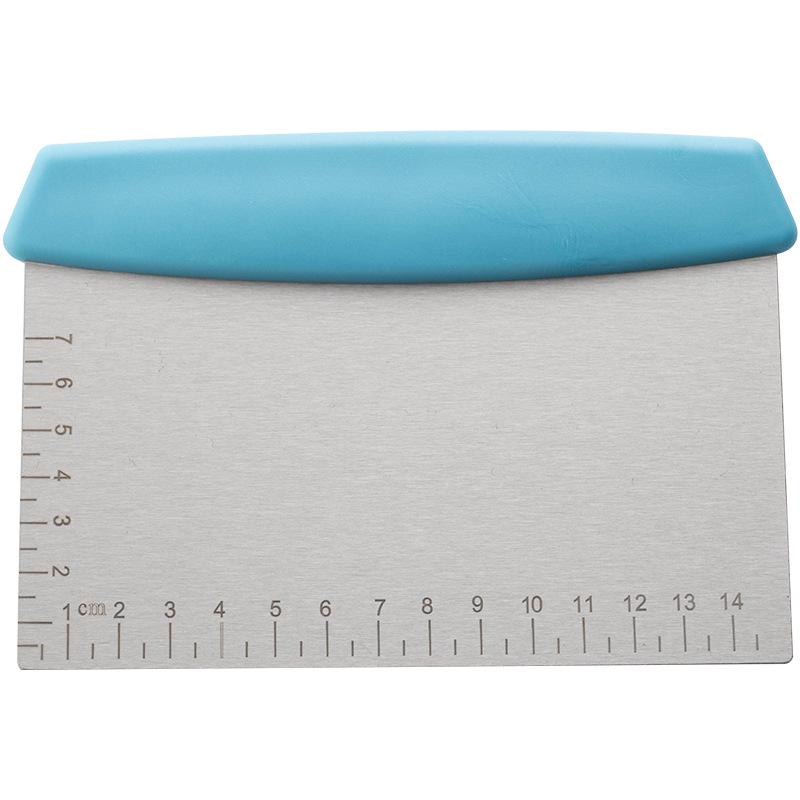 

Скребок для теста и крема из нержавеющей стали с ножом для снятия чешуи синий