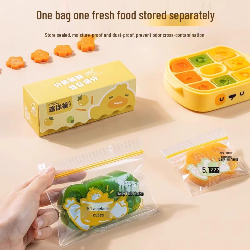 Sealable Baby Food Storage Bags for Infants & Toddlers - Fresh Keeping Snack Bags