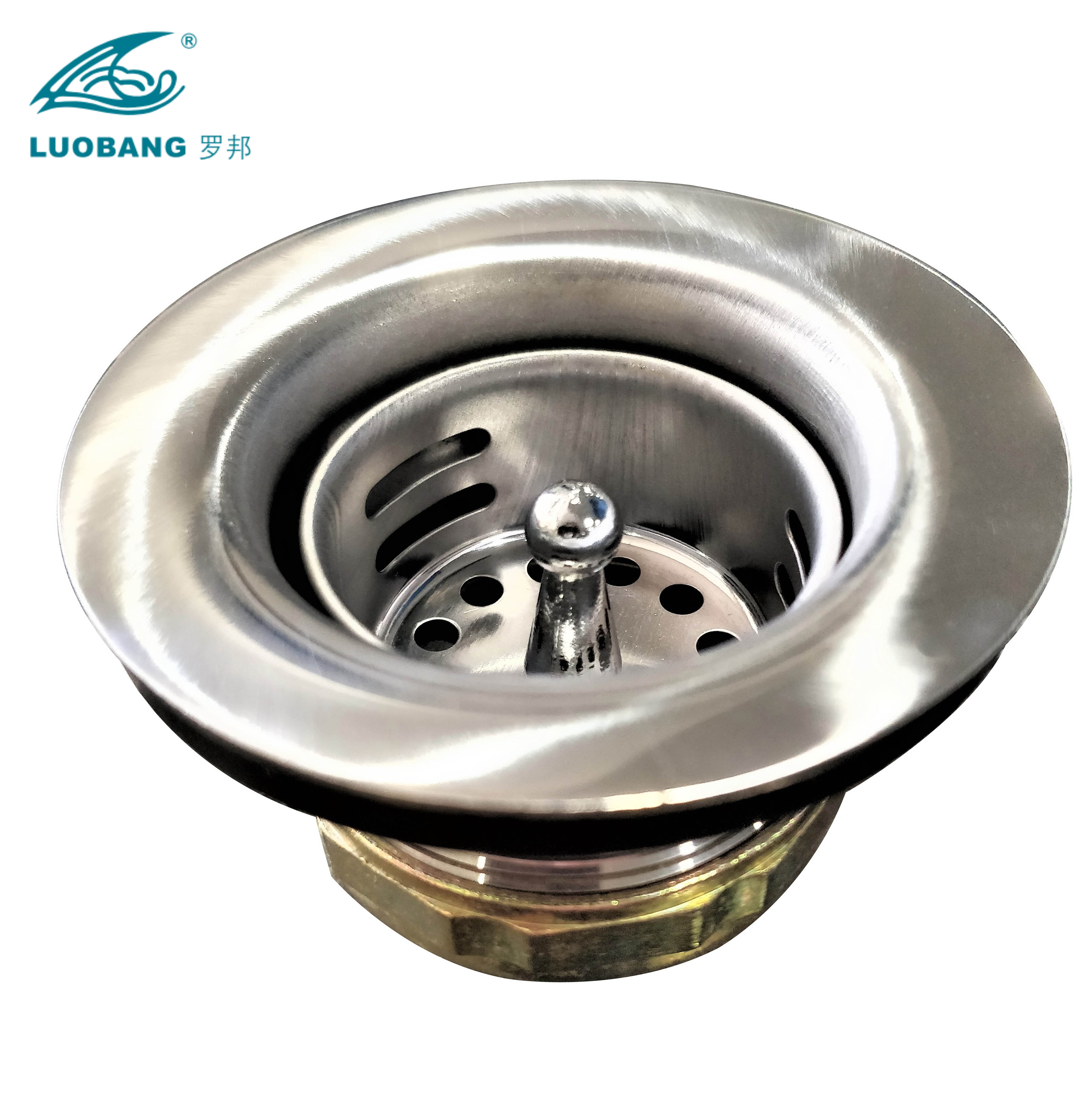 Kitchen Sink Drainer 1.5 Inch Stainless Steel Junior Duo Sink Strainer for bar Sink LB-9119 Stainless Steel