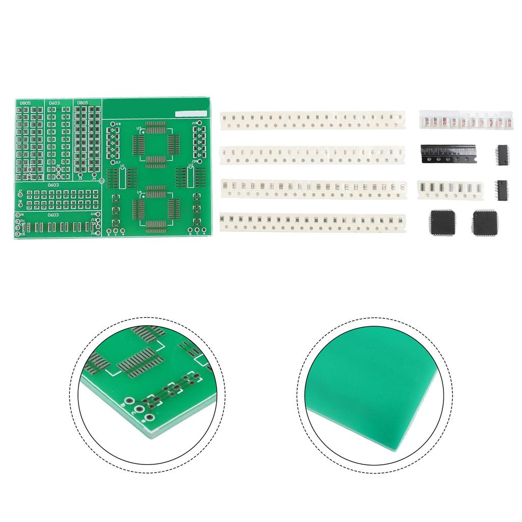Soldering Workshops LQFP Training Kit Voltage Regulator Stabilizers Hands-on Soldering Practice Single-sided FR-4 PCB