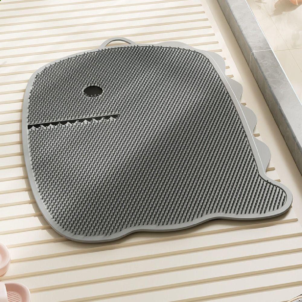 Non-slip Exfoliating Foot Pad Suction Cup Shower Foot Scrubber Portable Bath Massage Mat  Bathroom