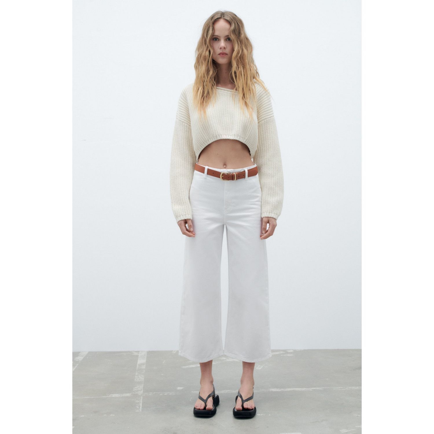 

Z1975 HIGH-WAIST WIDE-LEG BELTED JEANS