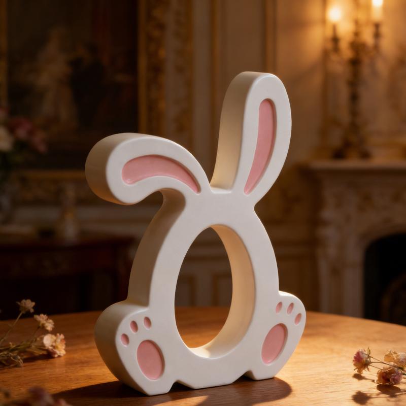 Cute 3D Rabbit Silicone Mold Bunny Aromatherapy Cup Gypsum Candle Mold Easter Diy Craft Moulds Reusable Handmade Tool Home Decor
