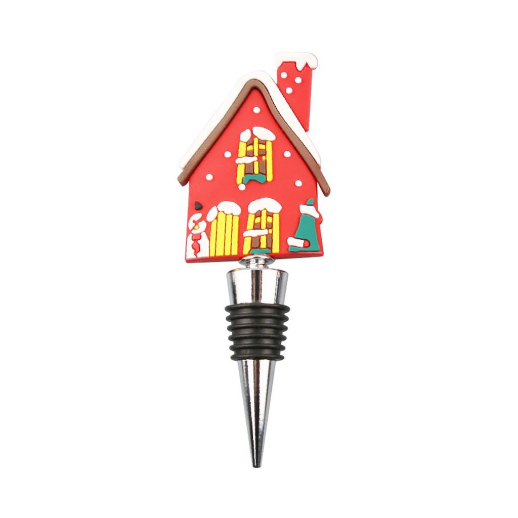 Christmas Wine Stopper  Snowman Bottle Stopper Christmas Decoration Reusable Wine Bottle Cover Gift For Xmas