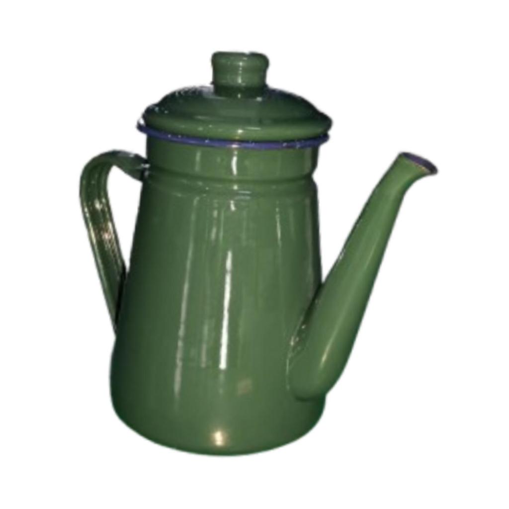 Enamel Coffee Pot 1.1L Coffee Kettle , Vintage, Stovetop Teapot Water Kettle for Restaurant ,Outdoor, Home