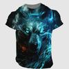 Vintage 3D Animal Men's Clothing Summer Breathable Men's T-Shirt Hip Hop Fashion Men Top Trend O-Neck Men Short Sleeve