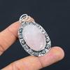 Daughters Day Sale Sterling Silver Natural Rose Quartz Bezel New Pendant Jewelry