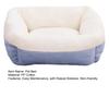 Orthopedic Dog Sofa Bed Fluffy Cat Calming Bed with Raised Bolsters Non-Slip Bottom Washable Warm Pet Cuddle Bed for Small Medium Dogs Cats