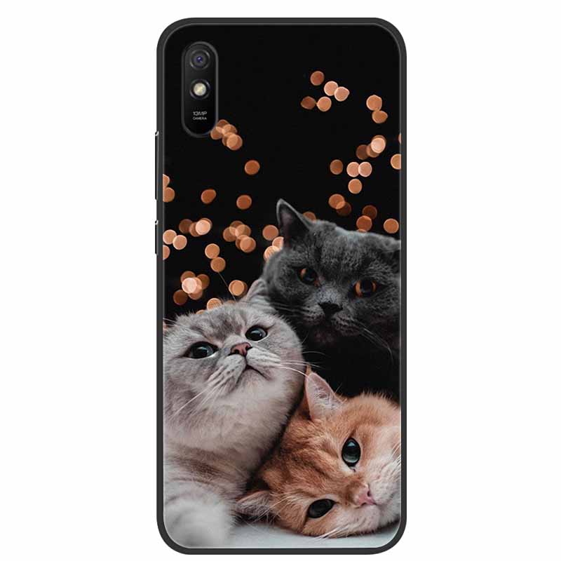 For Xiaomi Redmi 9A Case Redmi 9AT Shockproof Soft Silicone TPU Back Cover For Redmi 9i 9A Sport Phone Cases 9AT Cute Cartoon