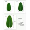 Large Banana Leaf Fabric Decoration: Fake Plant Table Mat for Fruit Shop Display