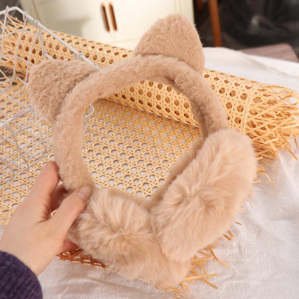 Foldable Warm Earflaps Thicken Cold-proof Ear Mask Kawaii Cute Ear Cover  Skiing