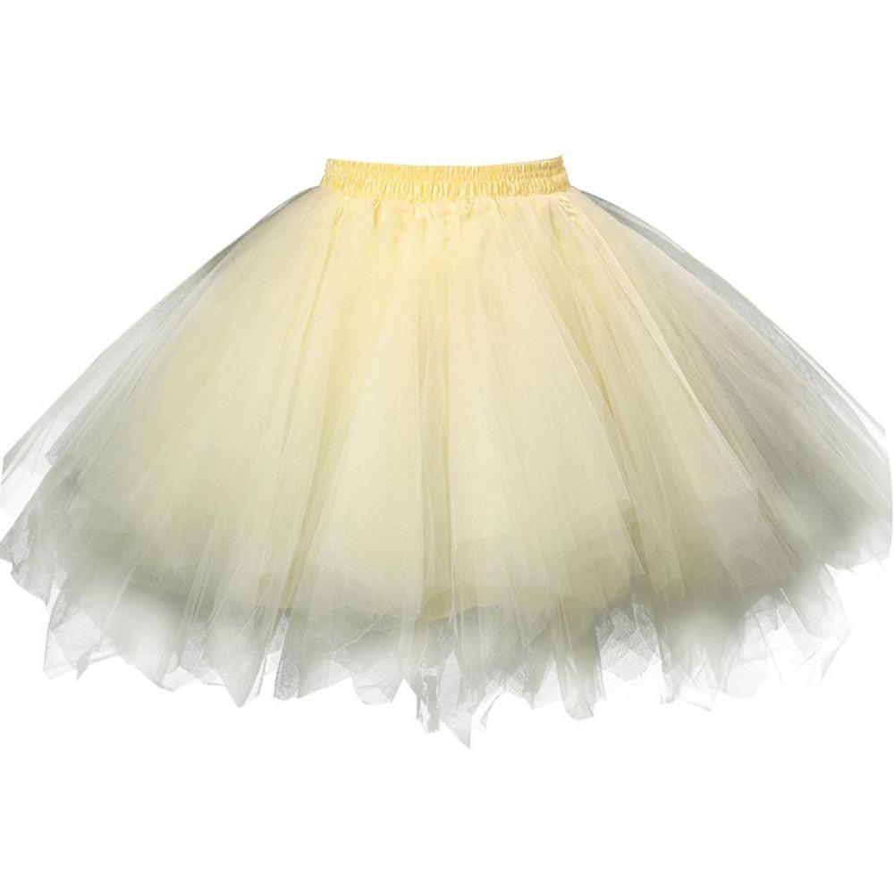 Falda de Tul para Fiesta de Halloween Tutú de Tul Vestidos de Princesa Vestidos de Boda Faldas de Malla Faldas para Actuación de Danza Tutú de Tul con Capas Esponjosas