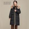 SNOWFLYING Women's Long Fox Fur Collar Thick Down Jacket