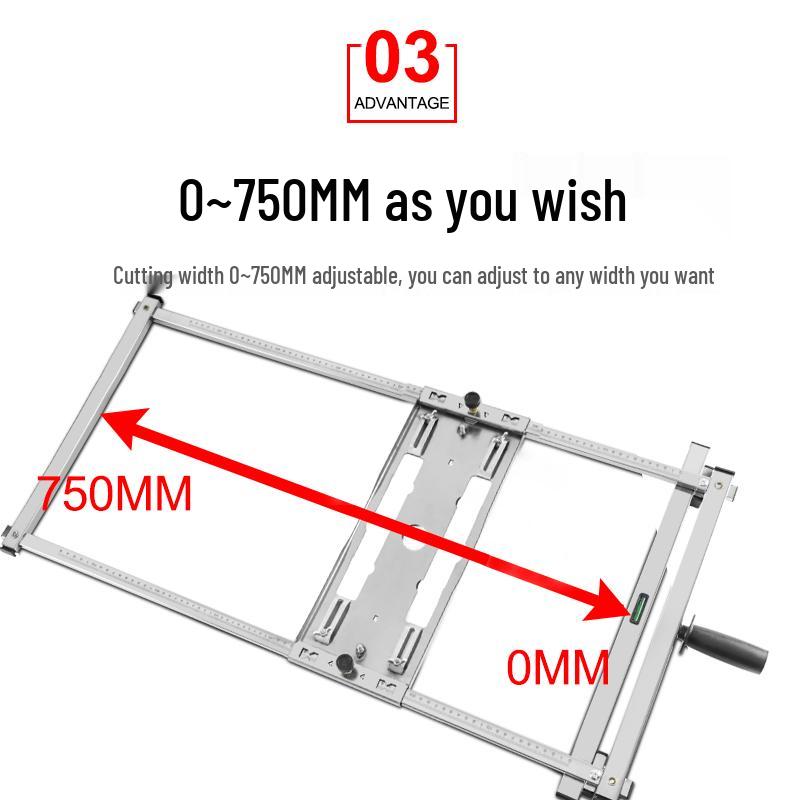 Handheld Marble Cutter: Multi-Function Woodworking Saw with Base Plate and Positioning Bracket