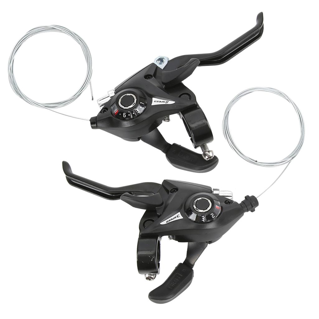 WAKE Bicycle Shifter Brake MTB Road Bike Riding Cycling Disc Brake Levers with Shift Cable3X8 24