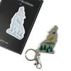 Shiny Wolf Keychain Epoxy Resin Mold Necklace Pendant Silicone Mold DIY Crafts Jewelry Decortaion Casting Mold Tool