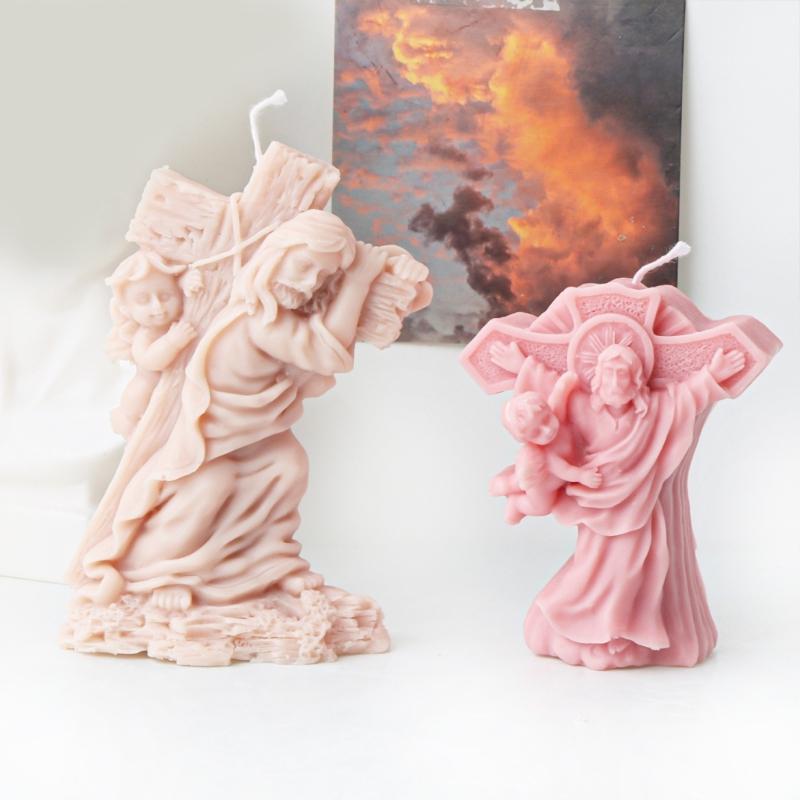 Dekoracje Świeca Ręcznie robiony Prezent Forma Wystrój Pokoju Rzemiosło Odlewy Formy 3D Silikonowe Rękodzieło Tworzenie Formy do Pieczenia
