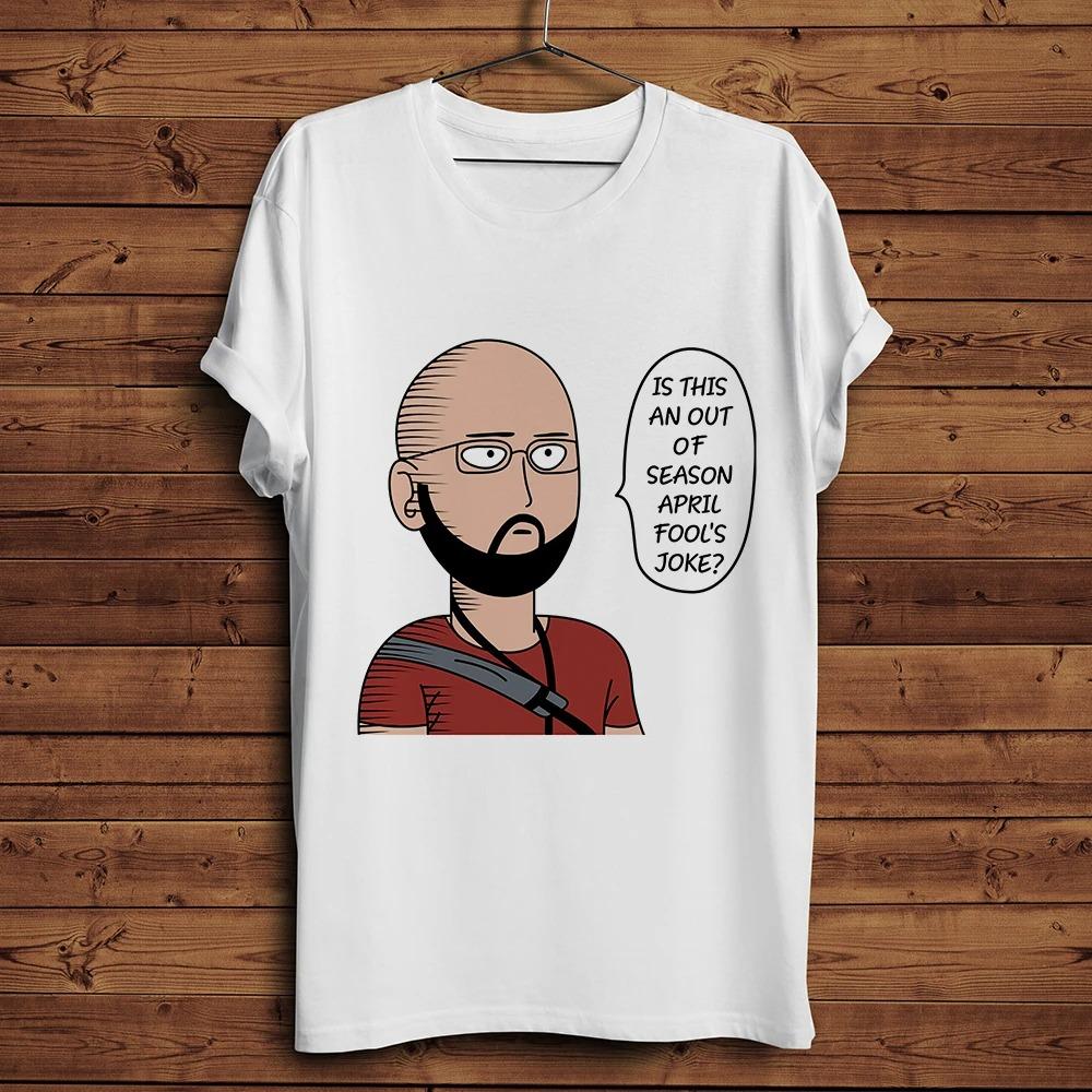 One-Punch Man Saitama Serious Punch Manga Panel T-Shirt, Unisex Anime Streetwear Tee, 100% Cotton Casual Short Sleeve Top