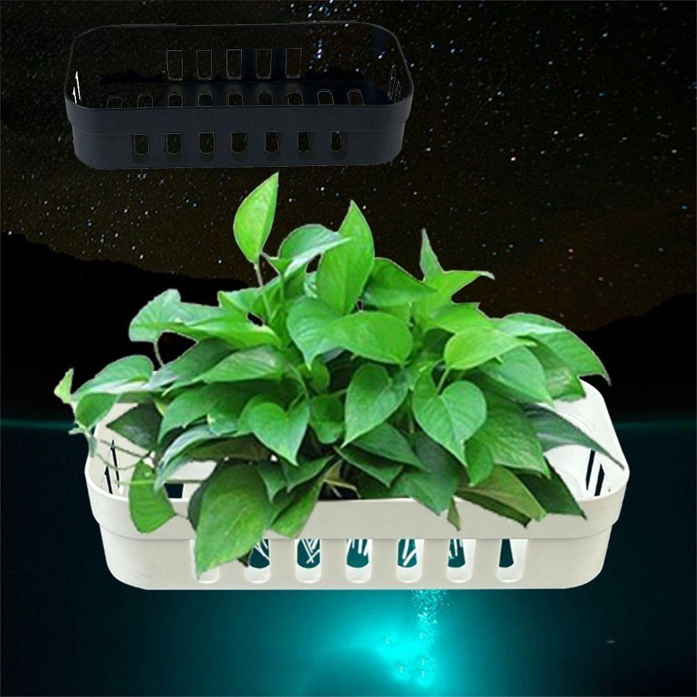 

Glass Pot Hanging Aquarium Plant Holder Water Plant Stand Fish Tank Plant Cup for Fish Tank White-Suction cup