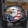 2Pcs Bald Eagle N Flag Car Stickers Buck Deer Vinyl Decal for Car SUV Truck Trailer Van Outdoor Window Laptop Tablet