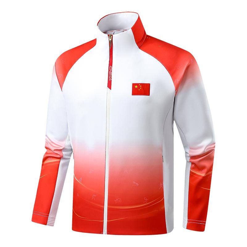 Chinese National Team Unisex Tracksuits and Jackets - Autumn/Winter Sportswear for Training and Events