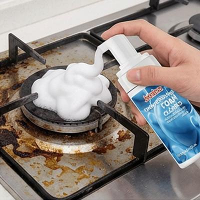 Kitchen Grease Cleaner Spray Multi Purpose Oil Stain Remover Foam Stainless Steel Stove Top Sink Degreaser Gentle 100ml