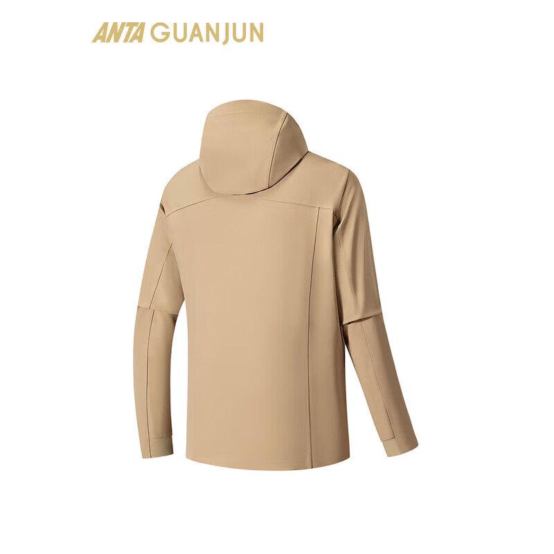 ANTA Men's Lingfeng MX Softshell Fleece-Lined Hiking Jacket
