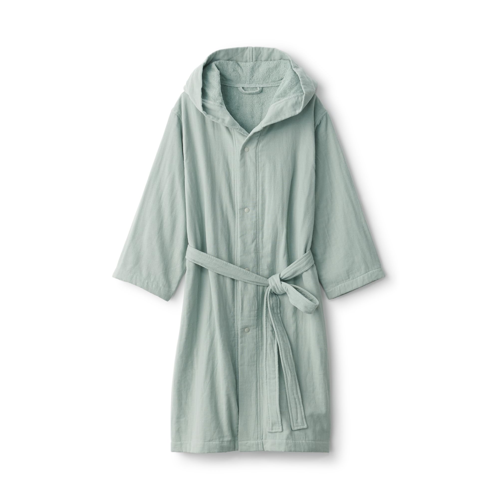 

MUJI Gauze Pile Bath Gown, Unisex, L-XL, Light Green, 84868450