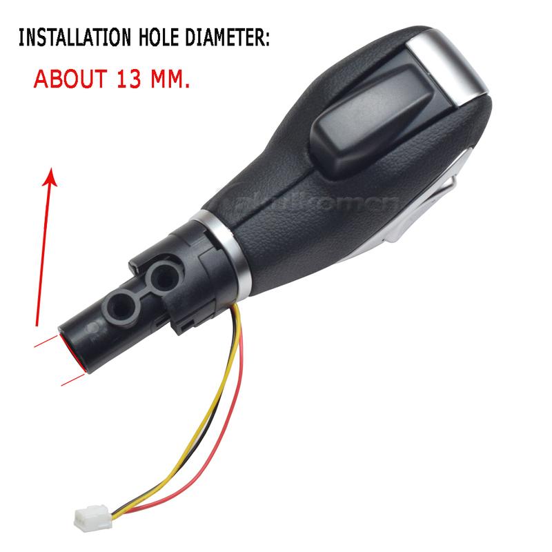 Auto Automatik-Schaltknauf Schalthebelkopf Schwarz Silber Für Ford Focus 5-Türer/Kombi/Limousine 2014 2015 2016 2017 2018