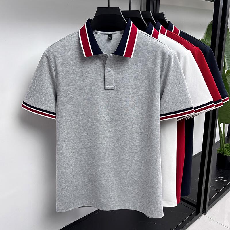Firstview Men s Contrast Collar Pique Polo Shirt FX1158 2XL