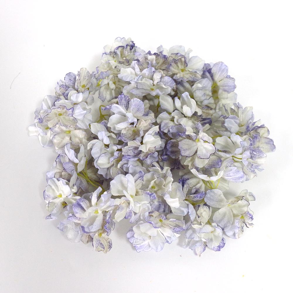 Künstliche Hortensienblüten mit verbrannten Rändern: Seide DIY Antiker Stil Hanfu Kopfschmuck Zubehör
