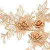 2Pcs Flower Embroidered Trim Lace Applique Fabric Craft Sewing Motif Dress Decoration Wedding Bridal DIY Patches Hollowed Out
