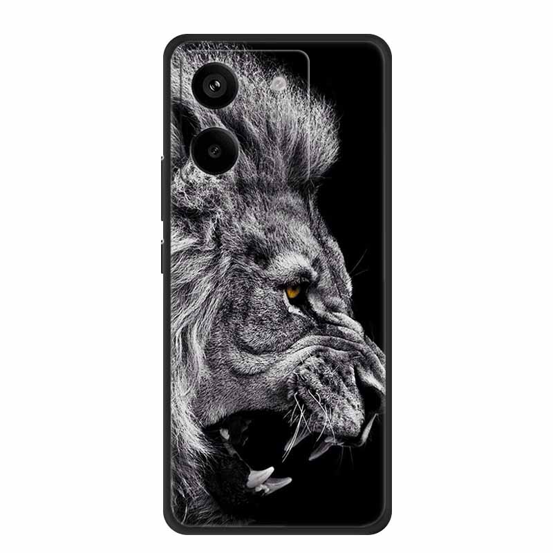 For Xiaomi Poco M7 Pro 5G Case Animals Soft Silicone TPU Phone Cases Back Cover for PocoM7 Pro Protective Shockproof Cats Fundas