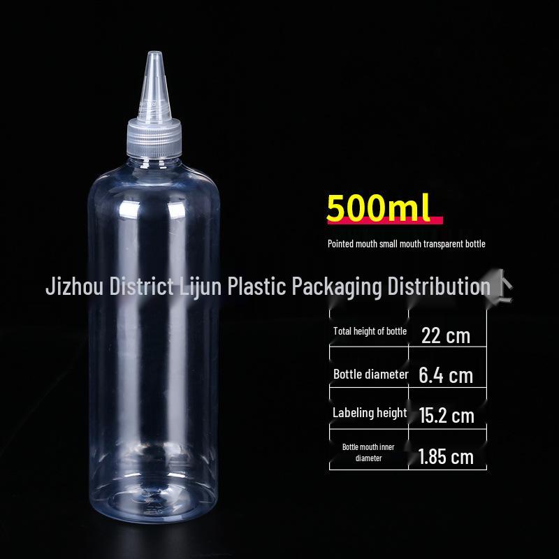 5-200ml Clear Pointed Tip Plastic Dropper Bottle