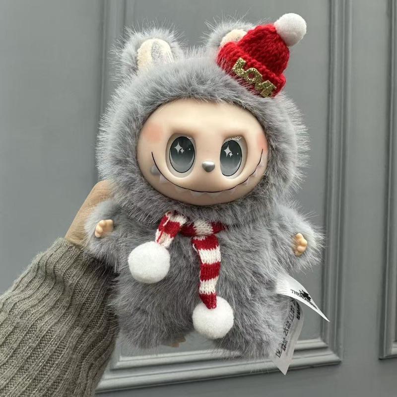 Подвеска Стелла Плюшевая кукла Кукла Модный брелок для сумки 18cm серый