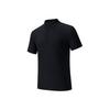 Plain Color Comfortable Simple Versatile Short Sleeve Polo Shirt Men Tops Black 152627101D-2